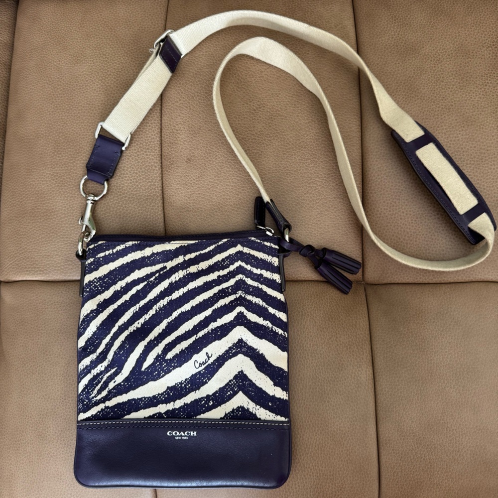 Coach Legacy Zebra Crossbody Bag